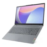 لپ‌تاپ لنوو مدل IdeaPad Slim 3 15IRU8 از نمای روبه رو و زاویه 45 درجه