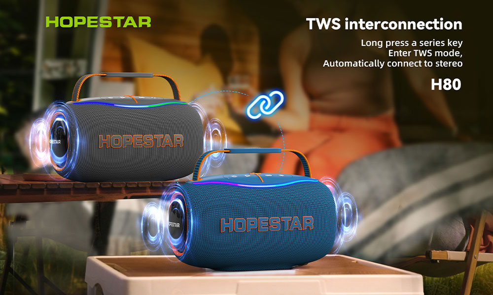 اسپیکر بلوتوثی هاپ استار مدل HopeStar H80